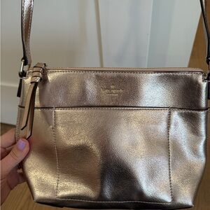 Kate Spade Shimmering Pink/ Rose Gold Crossbody Bag